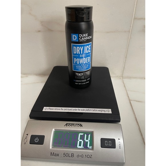 NEW Duke Cannon Dry Ice BODY POWDER Trench Warfare 6 oz Updated Formula - Picture 5 of 6